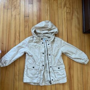 Old Navy Kids Tan Hooded Raincoat